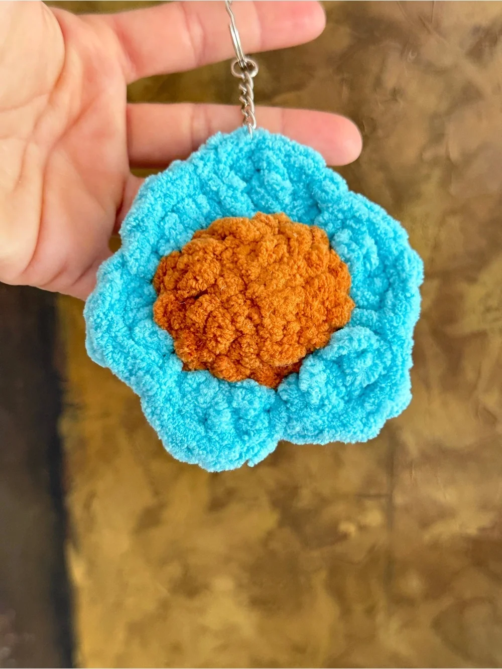Handmade crochet flower